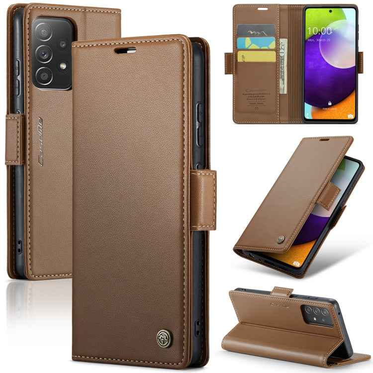 CaseMe 023 Butterfly Buckle Litchi Texture RFID Anti-theft Leather Phone Case, For Samsung Galaxy S22 5G, For Samsung Galaxy A32 5G / M32 5G, For Samsung Galaxy A52/A52s 5G, For Samsung Galaxy A22 5G, For Samsung Galaxy S21 FE 5G, For Samsung Galaxy A7...