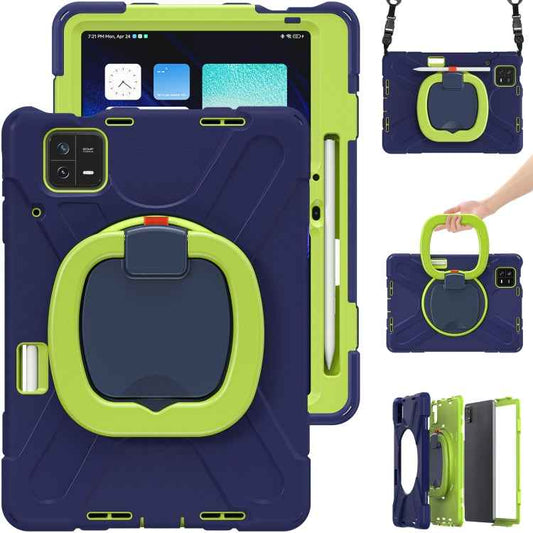 Silicone Hybrid PC Tablet Case with Holder & Shoulder Strap