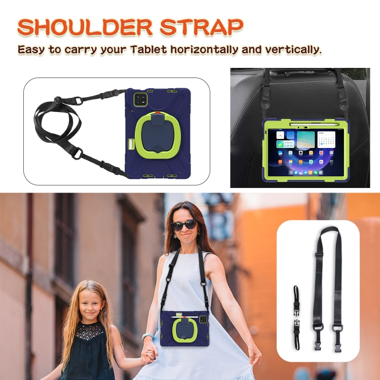 Silicone Hybrid PC Tablet Case with Holder & Shoulder Strap