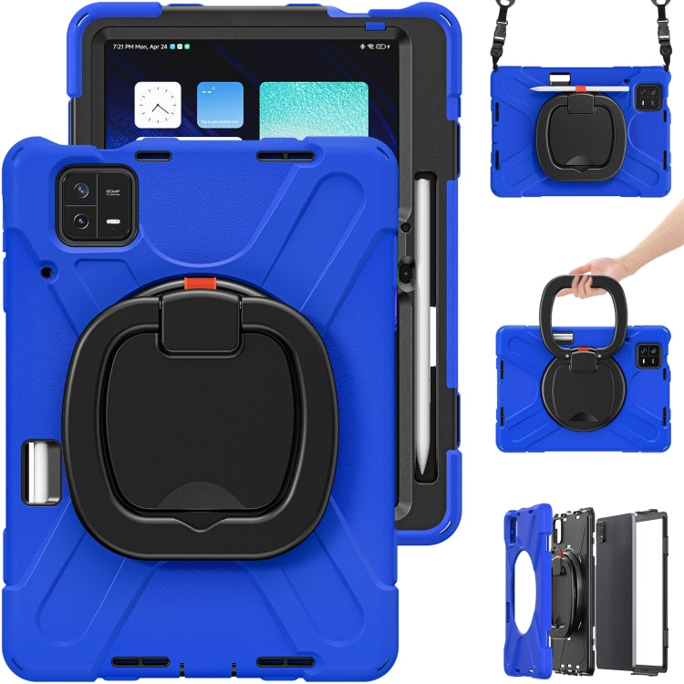 Silicone Hybrid PC Tablet Case with Holder & Shoulder Strap