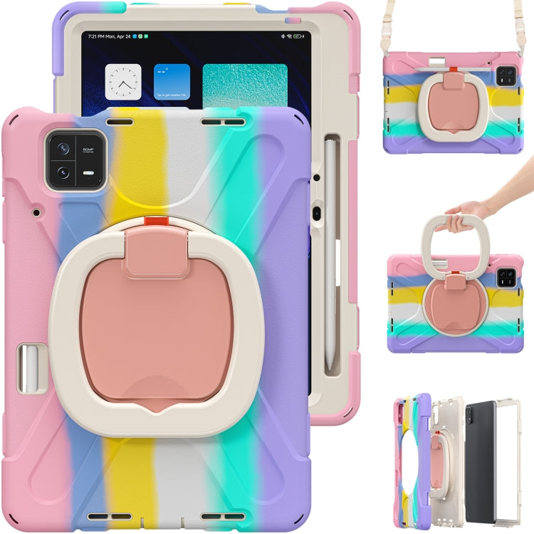 Silicone Hybrid PC Tablet Case with Holder & Shoulder Strap