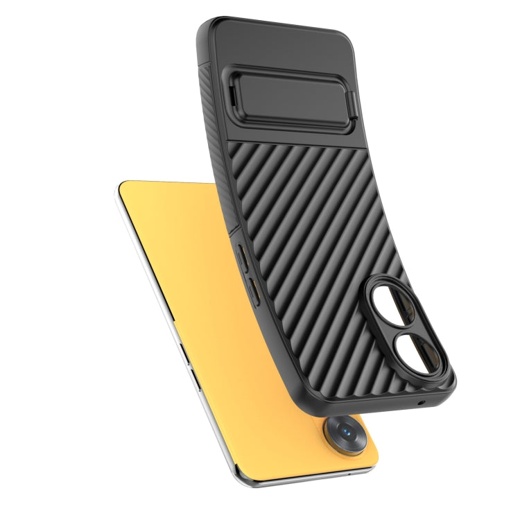 Wavy Texture TPU Phone Case with Lens Film, For OPPO Reno8 T 4G