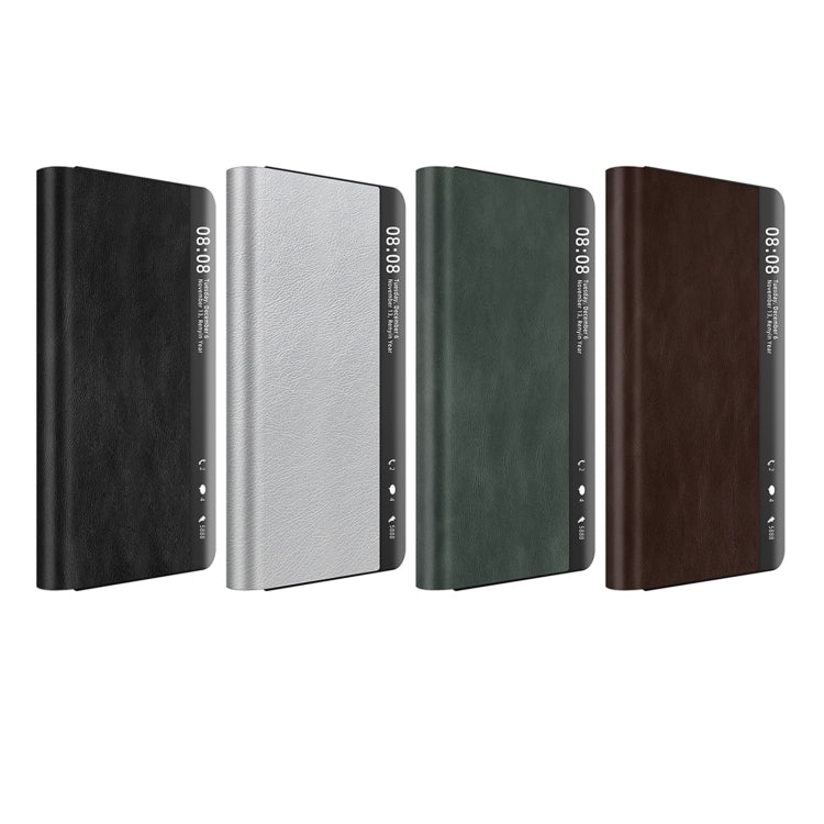 Retro Magnetic Side Window View Leather Smart Phone Case