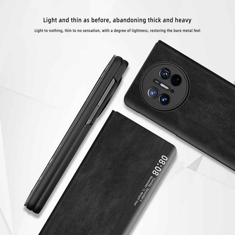 Retro Magnetic Side Window View Leather Smart Phone Case