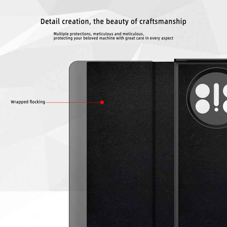 Retro Magnetic Side Window View Leather Smart Phone Case