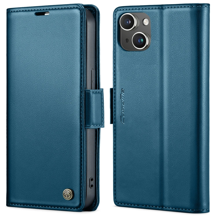 CaseMe 023 Butterfly Buckle Litchi Texture RFID Anti-theft Leather Phone Case, For iPhone 15 Pro Max, For iPhone 14, For iPhone 14 Plus, For iPhone 15 Pro, For iPhone 15 Plus, For iPhone 14 Pro, For iPhone 14 Pro Max, For iPhone 15