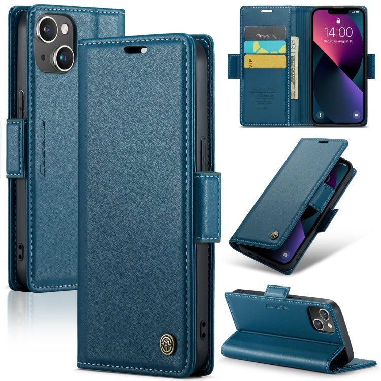 CaseMe 023 Butterfly Buckle Litchi Texture RFID Anti-theft Leather Phone Case, For iPhone 15 Pro Max, For iPhone 14, For iPhone 14 Plus, For iPhone 15 Pro, For iPhone 15 Plus, For iPhone 14 Pro, For iPhone 14 Pro Max, For iPhone 15