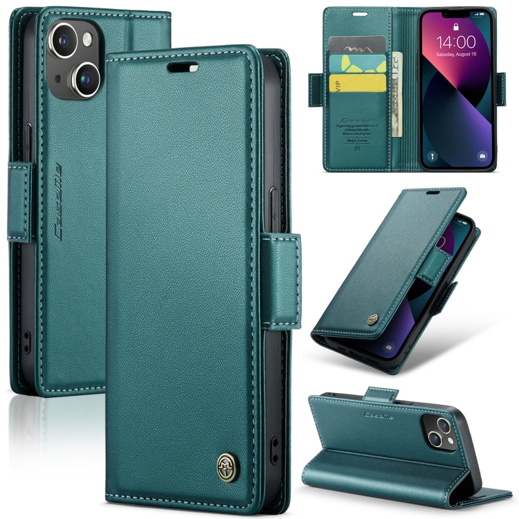 CaseMe 023 Butterfly Buckle Litchi Texture RFID Anti-theft Leather Phone Case, For iPhone 15 Pro Max, For iPhone 14, For iPhone 14 Plus, For iPhone 15 Pro, For iPhone 15 Plus, For iPhone 14 Pro, For iPhone 14 Pro Max, For iPhone 15