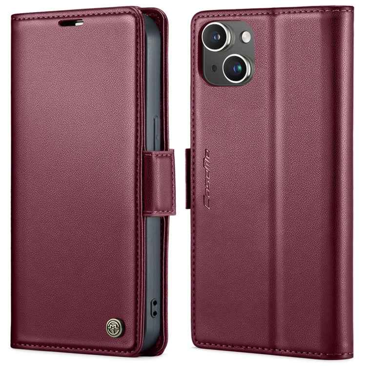 CaseMe 023 Butterfly Buckle Litchi Texture RFID Anti-theft Leather Phone Case, For iPhone 13, For iPhone 13 mini, For iPhone 13 Pro, For iPhone 13 Pro Max, For iPhone 12 / 12 Pro, For iPhone 12 Pro Max, For iPhone 12 mini, For iPhone 11