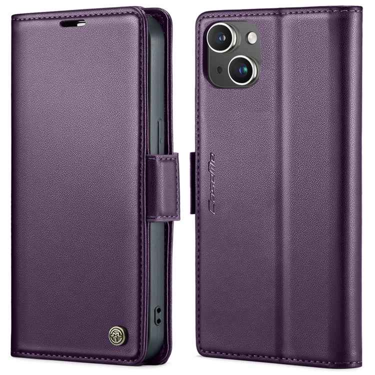 CaseMe 023 Butterfly Buckle Litchi Texture RFID Anti-theft Leather Phone Case, For iPhone 13, For iPhone 13 mini, For iPhone 13 Pro, For iPhone 13 Pro Max, For iPhone 12 / 12 Pro, For iPhone 12 Pro Max, For iPhone 12 mini, For iPhone 11