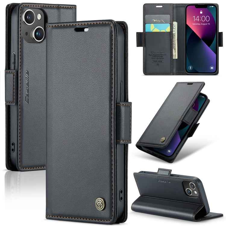 CaseMe 023 Butterfly Buckle Litchi Texture RFID Anti-theft Leather Phone Case, For iPhone 13, For iPhone 13 mini, For iPhone 13 Pro, For iPhone 13 Pro Max, For iPhone 12 / 12 Pro, For iPhone 12 Pro Max, For iPhone 12 mini, For iPhone 11