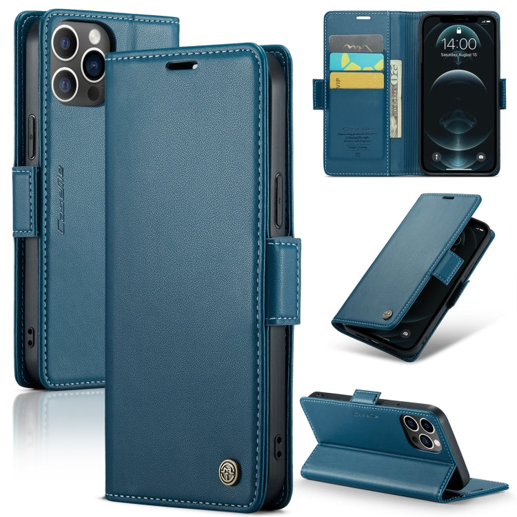 CaseMe 023 Butterfly Buckle Litchi Texture RFID Anti-theft Leather Phone Case, For iPhone 13, For iPhone 13 mini, For iPhone 13 Pro, For iPhone 13 Pro Max, For iPhone 12 / 12 Pro, For iPhone 12 Pro Max, For iPhone 12 mini, For iPhone 11
