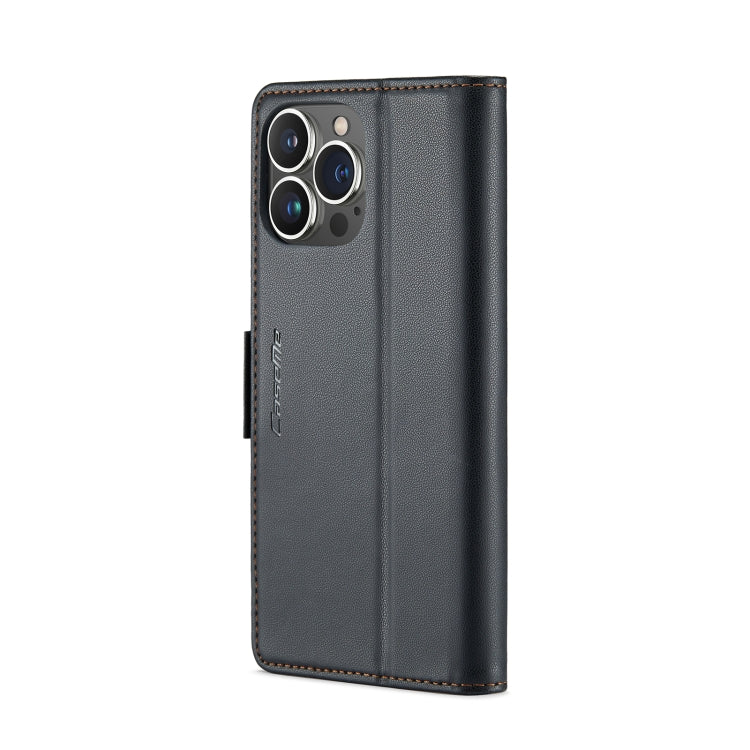 CaseMe 023 Butterfly Buckle Litchi Texture RFID Anti-theft Leather Phone Case, For iPhone 15 Pro Max, For iPhone 14, For iPhone 14 Plus, For iPhone 15 Pro, For iPhone 15 Plus, For iPhone 14 Pro, For iPhone 14 Pro Max, For iPhone 15