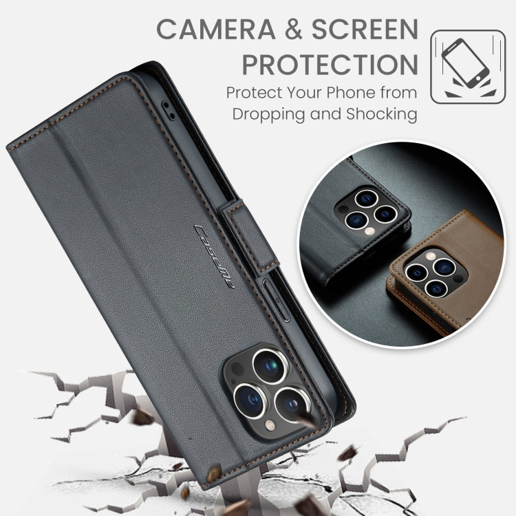CaseMe 023 Butterfly Buckle Litchi Texture RFID Anti-theft Leather Phone Case, For iPhone 15 Pro Max, For iPhone 14, For iPhone 14 Plus, For iPhone 15 Pro, For iPhone 15 Plus, For iPhone 14 Pro, For iPhone 14 Pro Max, For iPhone 15