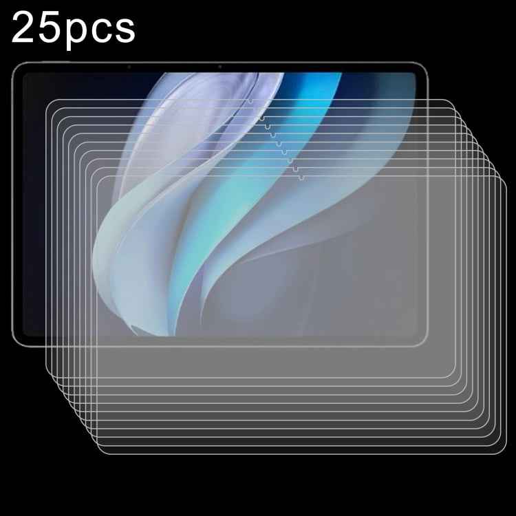 25pcs 9H 0.3mm Explosion-proof Tempered Glass Film, For vivo Pad5e / iQOO Pad5e, For vivo Pad SE 12.3 inch, For vivo Pad 3, For vivo iQOO Pad2 Pro 13 inch, For vivo iQOO Pad2 12.1 / OnePlus Pad Pro, For vivo iQOO Pad