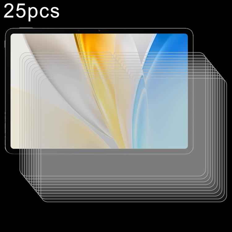 25pcs 9H 0.3mm Explosion-proof Tempered Glass Film, For vivo Pad5e / iQOO Pad5e, For vivo Pad SE 12.3 inch, For vivo Pad 3, For vivo iQOO Pad2 Pro 13 inch, For vivo iQOO Pad2 12.1 / OnePlus Pad Pro, For vivo iQOO Pad
