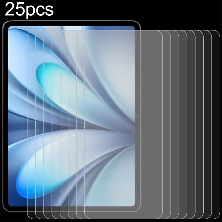25pcs 9H 0.3mm Explosion-proof Tempered Glass Film, For vivo Pad5e / iQOO Pad5e, For vivo Pad SE 12.3 inch, For vivo Pad 3, For vivo iQOO Pad2 Pro 13 inch, For vivo iQOO Pad2 12.1 / OnePlus Pad Pro, For vivo iQOO Pad