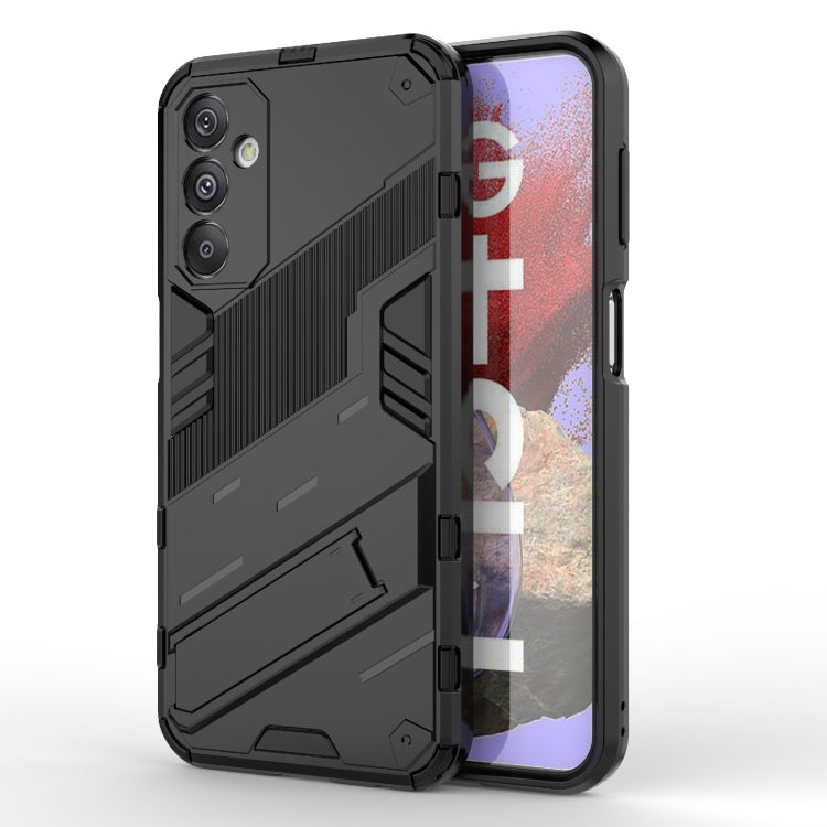 Punk Armor 2 in 1 PC + TPU Phone Case with Holder, For Samsung Galaxy M34 India, For Samsung Galaxy M54 5G