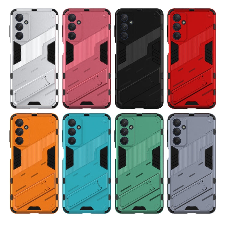 Punk Armor 2 in 1 PC + TPU Phone Case with Holder, For Samsung Galaxy M34 India, For Samsung Galaxy M54 5G