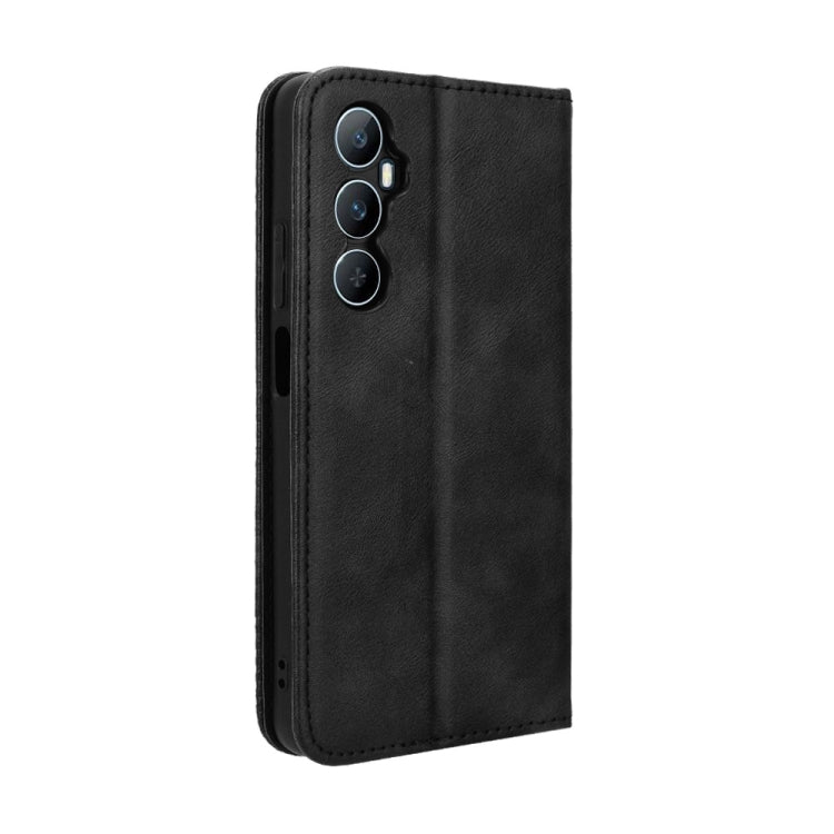 Magnetic Buckle Retro Texture Leather Phone Case, For Realme C65 4G, For Realme GT Neo5 SE