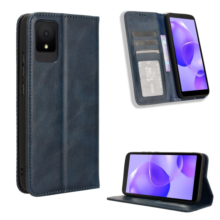 Magnetic Buckle Retro Texture Leather Phone Case, For TCL 50 XL 5G, For TCL 50 5G, For TCL 50 SE 4G, For TCL 501 4G, For TCL 505 4G, For TCL 502, For TCL 40 XE 5G / 40 NxtPaper 5G, For TCL 40 NxtPaper 4G, For TCL 40 XE 5G, For TCL 40 XL, For TCL ION X