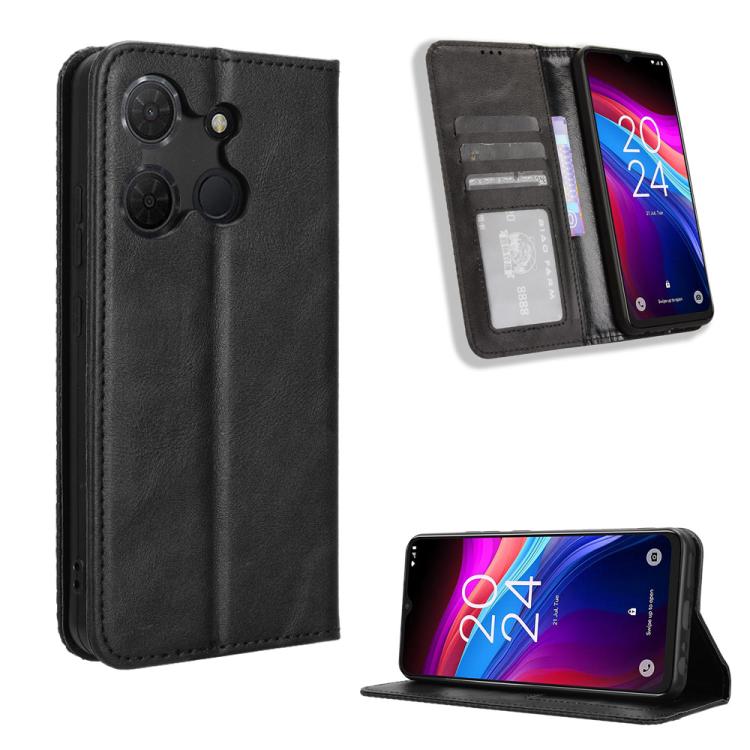 Magnetic Buckle Retro Texture Leather Phone Case, For TCL K70 SE T453D, For TCL K70 4G / K70 Power 4G, For TCL NxtPaper 70 Pro 5G, For TCL K32 5G / K33 5G, For TCL NxtPaper 60 Ultra 5G, For TCL 60 SE NxtPaper 5G, For TCL 60 NxtPaper, For TCL 605 / 60 S...