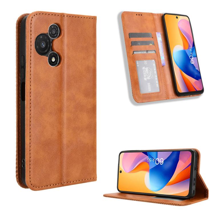 Magnetic Buckle Retro Texture Leather Phone Case, For TCL K70 SE T453D, For TCL K70 4G / K70 Power 4G, For TCL NxtPaper 70 Pro 5G, For TCL K32 5G / K33 5G, For TCL NxtPaper 60 Ultra 5G, For TCL 60 SE NxtPaper 5G, For TCL 60 NxtPaper, For TCL 605 / 60 S...