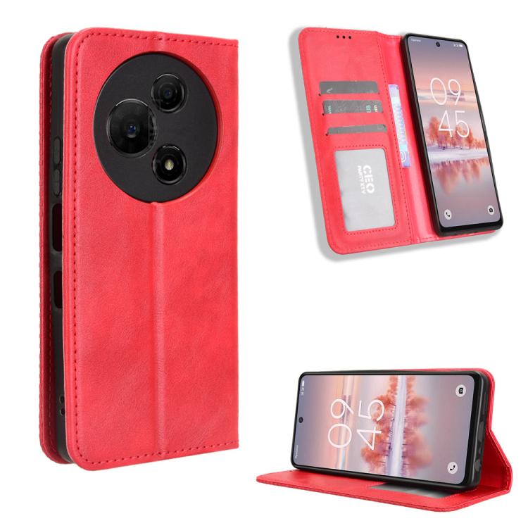 Magnetic Buckle Retro Texture Leather Phone Case, For TCL K70 SE T453D, For TCL K70 4G / K70 Power 4G, For TCL NxtPaper 70 Pro 5G, For TCL K32 5G / K33 5G, For TCL NxtPaper 60 Ultra 5G, For TCL 60 SE NxtPaper 5G, For TCL 60 NxtPaper, For TCL 605 / 60 S...