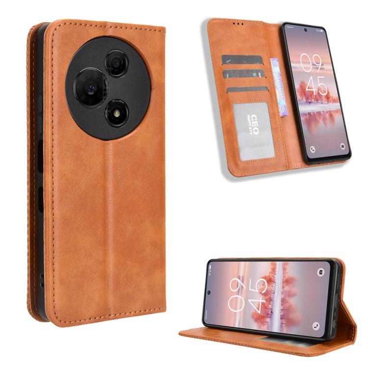 Magnetic Buckle Retro Texture Leather Phone Case, For TCL K70 SE T453D, For TCL K70 4G / K70 Power 4G, For TCL NxtPaper 70 Pro 5G, For TCL K32 5G / K33 5G, For TCL NxtPaper 60 Ultra 5G, For TCL 60 SE NxtPaper 5G, For TCL 60 NxtPaper, For TCL 605 / 60 S...