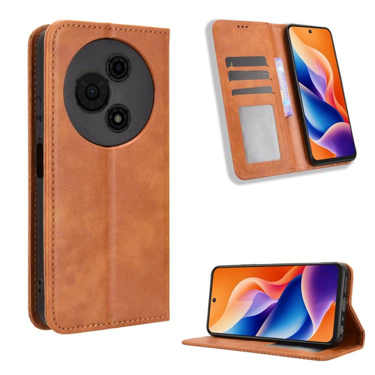 Magnetic Buckle Retro Texture Leather Phone Case, For TCL K70 SE T453D, For TCL K70 4G / K70 Power 4G, For TCL NxtPaper 70 Pro 5G, For TCL K32 5G / K33 5G, For TCL NxtPaper 60 Ultra 5G, For TCL 60 SE NxtPaper 5G, For TCL 60 NxtPaper, For TCL 605 / 60 S...