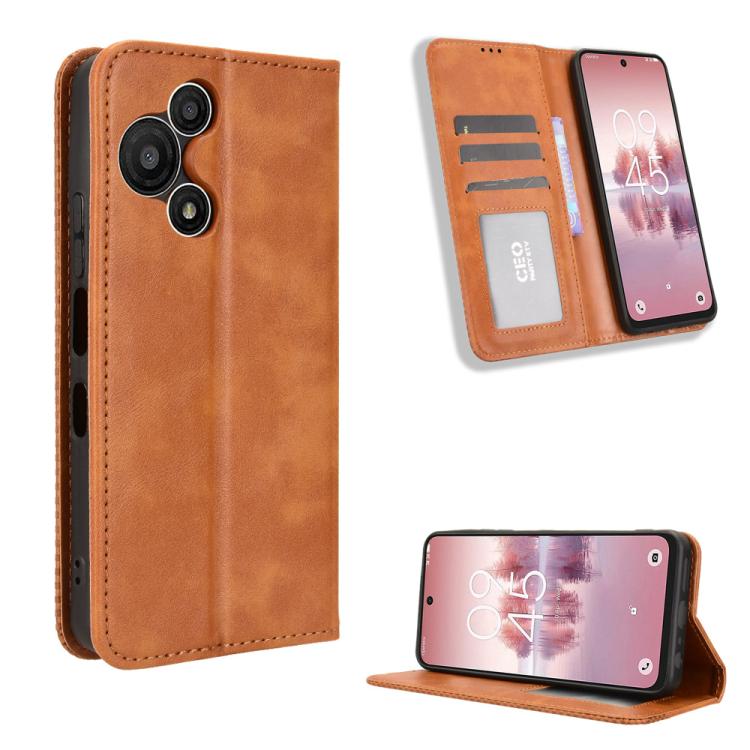 Magnetic Buckle Retro Texture Leather Phone Case, For TCL K70 SE T453D, For TCL K70 4G / K70 Power 4G, For TCL NxtPaper 70 Pro 5G, For TCL K32 5G / K33 5G, For TCL NxtPaper 60 Ultra 5G, For TCL 60 SE NxtPaper 5G, For TCL 60 NxtPaper, For TCL 605 / 60 S...