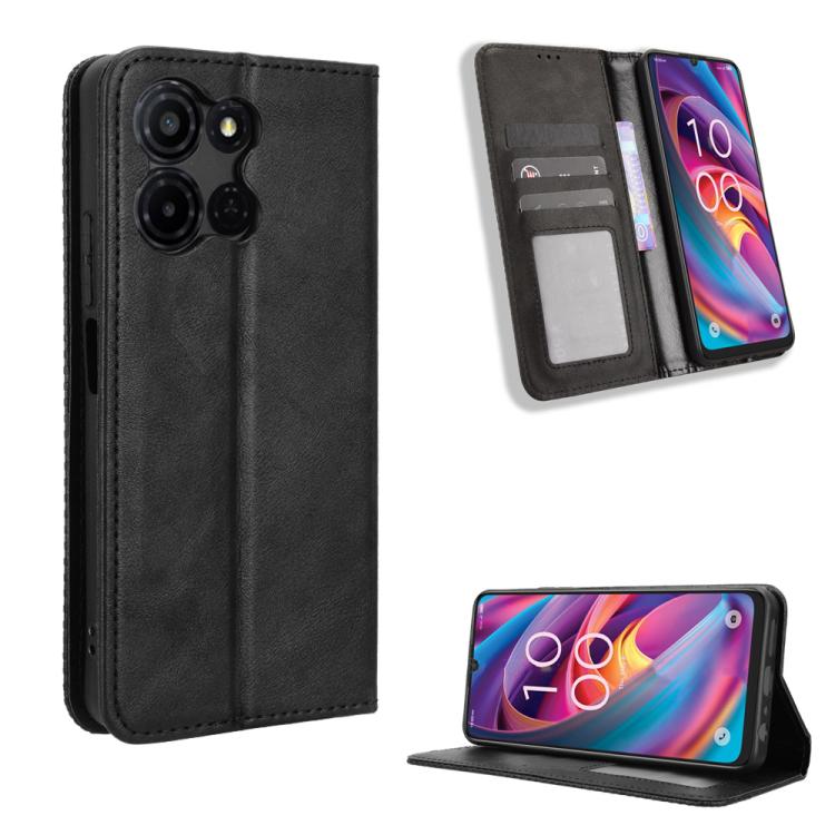 Magnetic Buckle Retro Texture Leather Phone Case, For TCL K70 SE T453D, For TCL K70 4G / K70 Power 4G, For TCL NxtPaper 70 Pro 5G, For TCL K32 5G / K33 5G, For TCL NxtPaper 60 Ultra 5G, For TCL 60 SE NxtPaper 5G, For TCL 60 NxtPaper, For TCL 605 / 60 S...