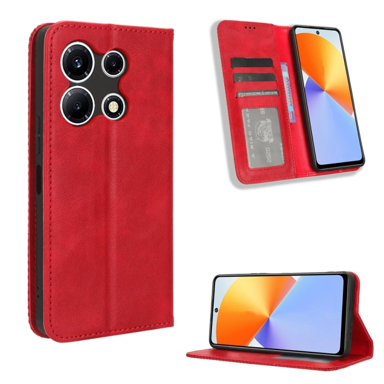 Magnetic Buckle Retro Texture Leather Phone Case, For Infinix Smart 7 Plus, For Infinix Note 30 5G, For Infinix Smart 7 HD X6516, For Infinix Note 30i, For Infinix Note 30 Pro, For Infinix Note 30 4G, For Infinix Note 30 VIP