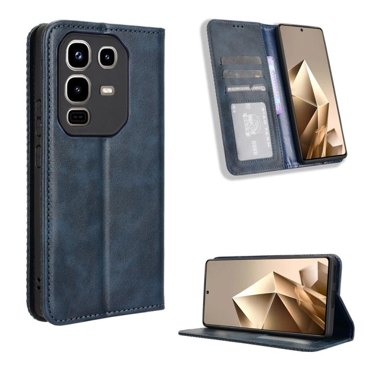 Magnetic Buckle Retro Texture Leather Phone Case, For Infinix Smart 10 / Tecno Pop 10 4G, For Infinix Hot 60i 5G / Tecno Spark Go 5G, For Infinix Hot 60i 4G / Hot 60 5G, For Infinix Hot 60 Pro+ 4G, For Infinix Hot 60 Pro 4G, For Infinix Smart 10 Plus 4...