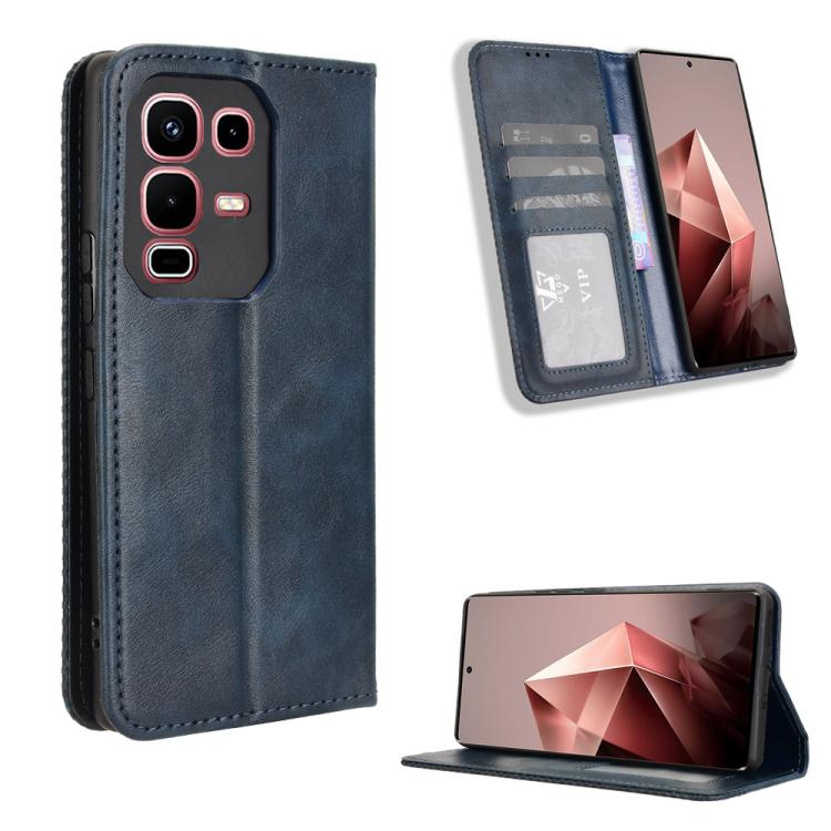 Magnetic Buckle Retro Texture Leather Phone Case, For Infinix Smart 10 / Tecno Pop 10 4G, For Infinix Hot 60i 5G / Tecno Spark Go 5G, For Infinix Hot 60i 4G / Hot 60 5G, For Infinix Hot 60 Pro+ 4G, For Infinix Hot 60 Pro 4G, For Infinix Smart 10 Plus 4...