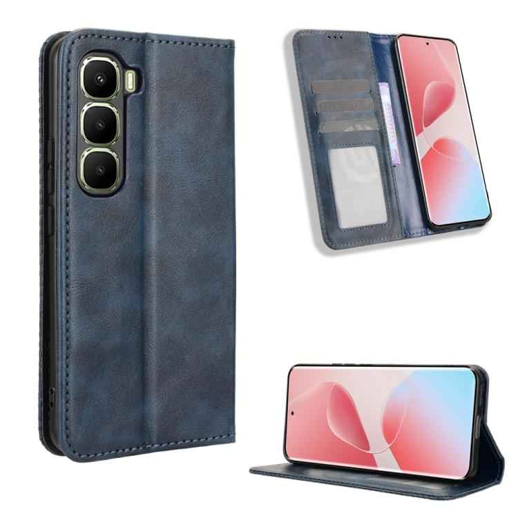 Magnetic Buckle Retro Texture Leather Phone Case, For Infinix Smart 10 / Tecno Pop 10 4G, For Infinix Hot 60i 5G / Tecno Spark Go 5G, For Infinix Hot 60i 4G / Hot 60 5G, For Infinix Hot 60 Pro+ 4G, For Infinix Hot 60 Pro 4G, For Infinix Smart 10 Plus 4...
