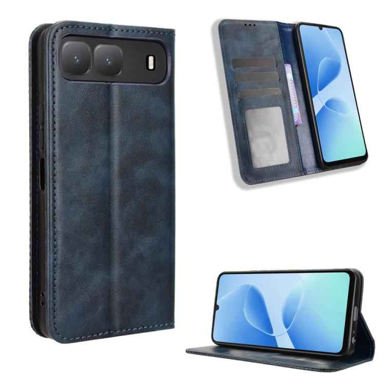Magnetic Buckle Retro Texture Leather Phone Case, For Infinix Smart 10 / Tecno Pop 10 4G, For Infinix Hot 60i 5G / Tecno Spark Go 5G, For Infinix Hot 60i 4G / Hot 60 5G, For Infinix Hot 60 Pro+ 4G, For Infinix Hot 60 Pro 4G, For Infinix Smart 10 Plus 4...