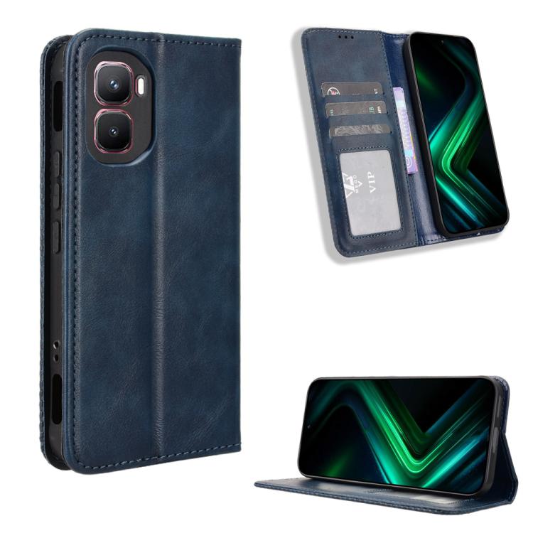 Magnetic Buckle Retro Texture Leather Phone Case, For Infinix GT 50 Pro 5G, For Infinix Hot 70 4G, For Infinix Note 60 Ultra 5G, For Infinix Note Edge 5G, For Infinix Smart 20 4G, For Infinix Note 60 / 60 Pro 5G, For Infinix Hot 60i 5G / Tecno Spark Go...