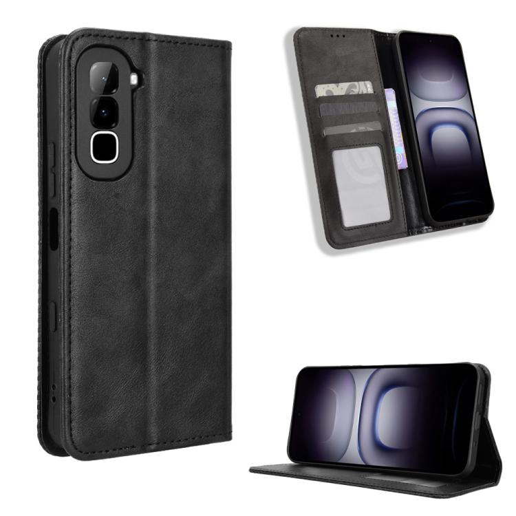 Magnetic Buckle Retro Texture Leather Phone Case, For Infinix GT 50 Pro 5G, For Infinix Hot 70 4G, For Infinix Note 60 Ultra 5G, For Infinix Note Edge 5G, For Infinix Smart 20 4G, For Infinix Note 60 / 60 Pro 5G, For Infinix Hot 60i 5G / Tecno Spark Go...