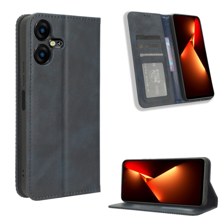 Magnetic Buckle Retro Texture Leather Phone Case, For Tecno Pova 6 4G, For Tecno Camon 30 Pro 5G, For Tecno Camon 30 5G / 4G, For Tecno Pova 6 Pro 5G, For Tecno Spark 20 Pro+ 4G, For Tecno Spark 20 Pro 4G, For Tecno Spark Go 2024, For Tecno Spark 20 4G...