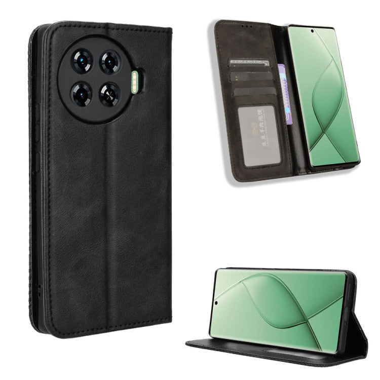 Magnetic Buckle Retro Texture Leather Phone Case, For Tecno Pova 6 4G, For Tecno Camon 30 Pro 5G, For Tecno Camon 30 5G / 4G, For Tecno Pova 6 Pro 5G, For Tecno Spark 20 Pro+ 4G, For Tecno Spark 20 Pro 4G, For Tecno Spark Go 2024, For Tecno Spark 20 4G...