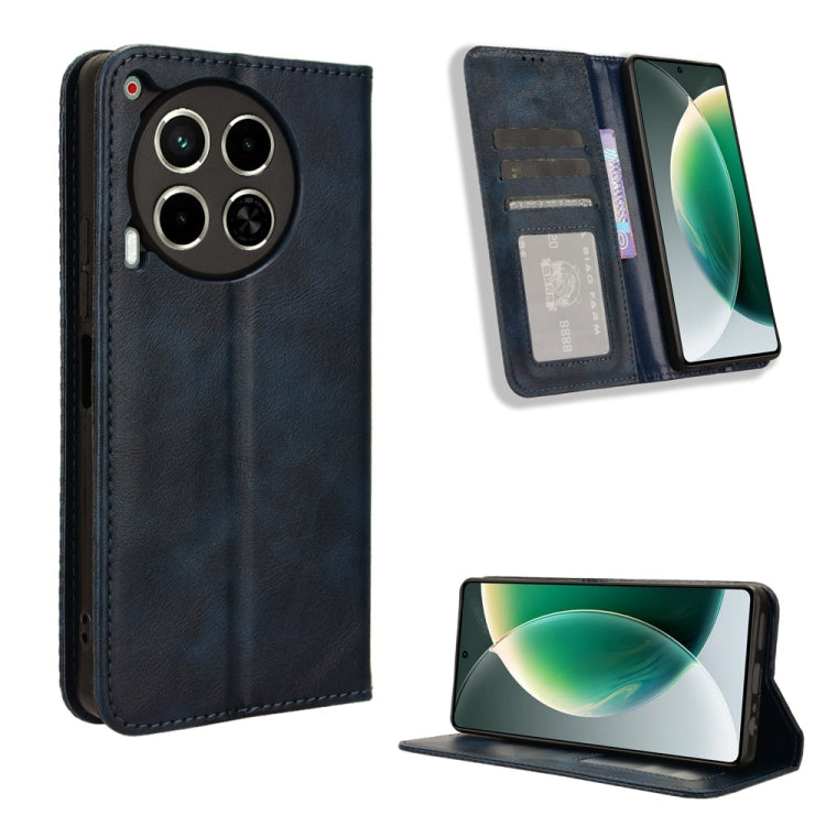 Magnetic Buckle Retro Texture Leather Phone Case, For Tecno Pova 6 4G, For Tecno Camon 30 Pro 5G, For Tecno Camon 30 5G / 4G, For Tecno Pova 6 Pro 5G, For Tecno Spark 20 Pro+ 4G, For Tecno Spark 20 Pro 4G, For Tecno Spark Go 2024, For Tecno Spark 20 4G...