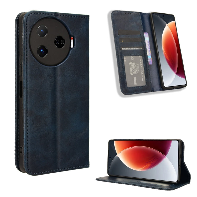 Magnetic Buckle Retro Texture Leather Phone Case, For Tecno Pova 6 4G, For Tecno Camon 30 Pro 5G, For Tecno Camon 30 5G / 4G, For Tecno Pova 6 Pro 5G, For Tecno Spark 20 Pro+ 4G, For Tecno Spark 20 Pro 4G, For Tecno Spark Go 2024, For Tecno Spark 20 4G...