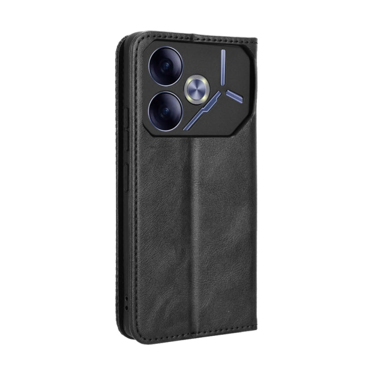 Magnetic Buckle Retro Texture Leather Phone Case, For Tecno Pova 6 4G, For Tecno Camon 30 Pro 5G, For Tecno Camon 30 5G / 4G, For Tecno Pova 6 Pro 5G, For Tecno Spark 20 Pro+ 4G, For Tecno Spark 20 Pro 4G, For Tecno Spark Go 2024, For Tecno Spark 20 4G...