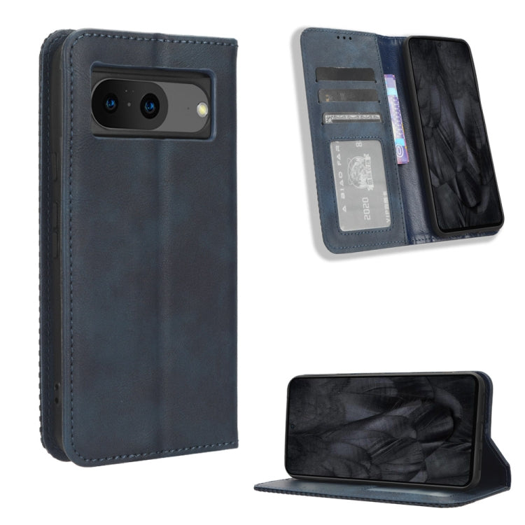 Magnetic Buckle Retro Texture Leather Phone Case, For Google Pixel 10 Pro XL, For Google Pixel 10 Pro / 10, For Google Pixel 9a, For Google Pixel 9 Pro, For Google Pixel 9, For Google Pixel 8a, For Google Pixel 8 Pro, For Google Pixel 8