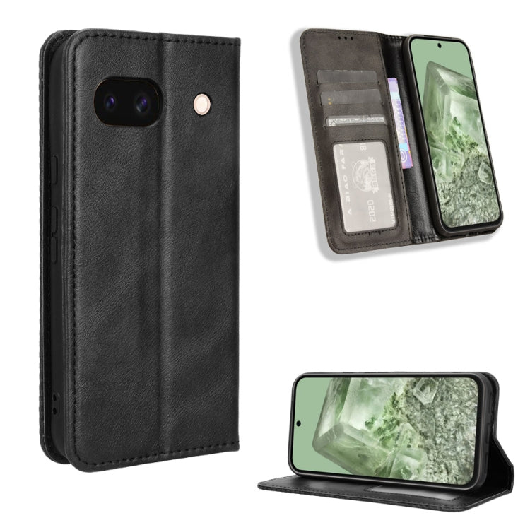 Magnetic Buckle Retro Texture Leather Phone Case, For Google Pixel 10 Pro XL, For Google Pixel 10 Pro / 10, For Google Pixel 9a, For Google Pixel 9 Pro, For Google Pixel 9, For Google Pixel 8a, For Google Pixel 8 Pro, For Google Pixel 8