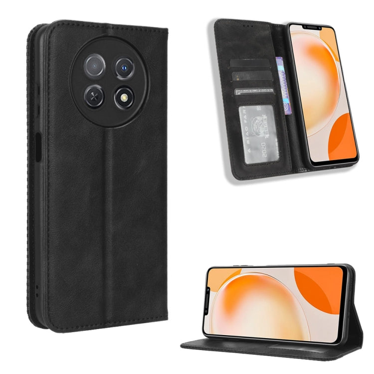 Magnetic Buckle Retro Texture Leather Phone Case, For Huawei Mate 60 Pro 5G, For Huawei Enjoy 60 Pro / nova 11i, For Huawei Enjoy 60X