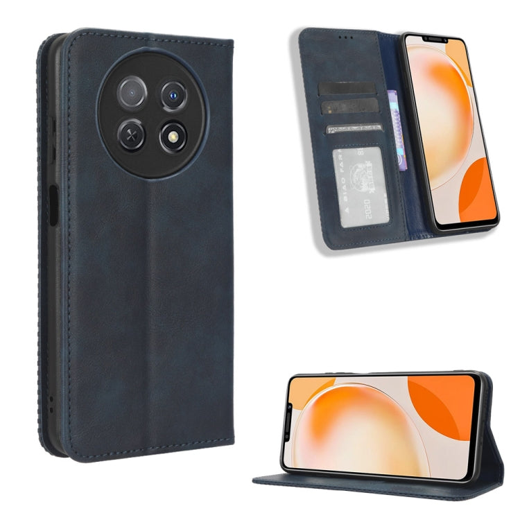 Magnetic Buckle Retro Texture Leather Phone Case, For Huawei Mate 60 Pro 5G, For Huawei Enjoy 60 Pro / nova 11i, For Huawei Enjoy 60X