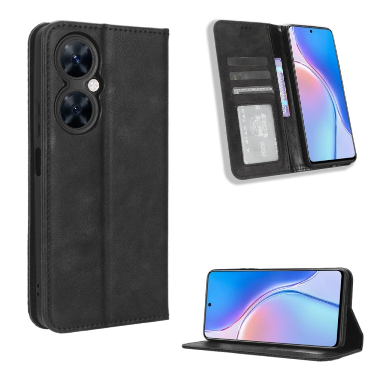 Magnetic Buckle Retro Texture Leather Phone Case, For Huawei Mate 60 Pro 5G, For Huawei Enjoy 60 Pro / nova 11i, For Huawei Enjoy 60X