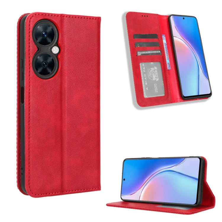 Magnetic Buckle Retro Texture Leather Phone Case, For Huawei Mate 60 Pro 5G, For Huawei Enjoy 60 Pro / nova 11i, For Huawei Enjoy 60X